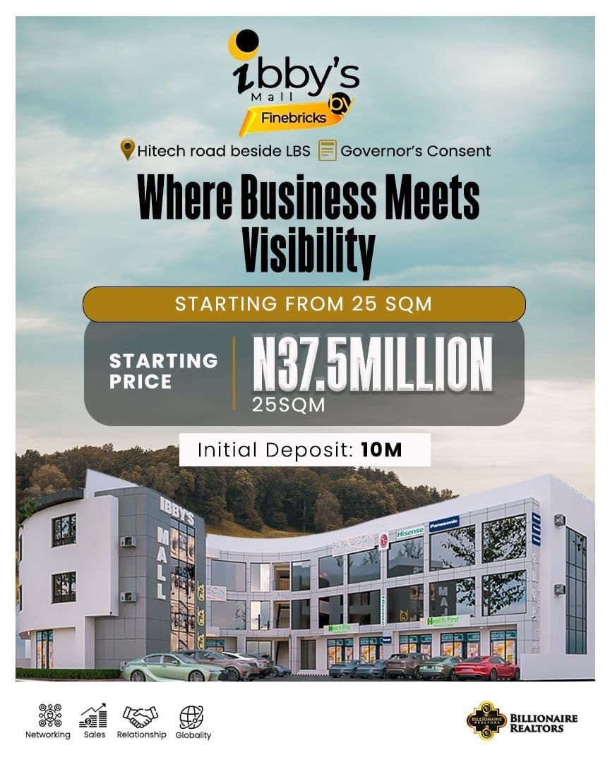 IBBYS MALL | BESIDE LAGOS BUSINESS SCHOOL (LBS) | AJAH | LAGOS