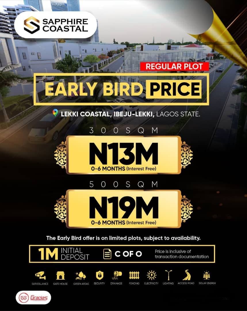 SAPPHIRE COASTAL ESTATE IBEJU LEKKI – PREMIUM PLOTS ALONG LAGOS-CALABAR COASTAL HIGHWAY