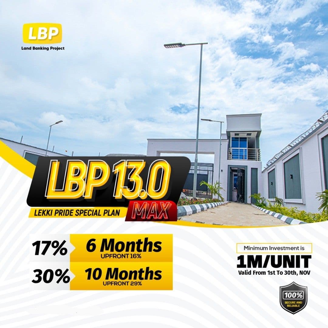 LAND BANKING PROJECT (LBP) – EARN UP TO 30% ROI IN 10 MONTHS
